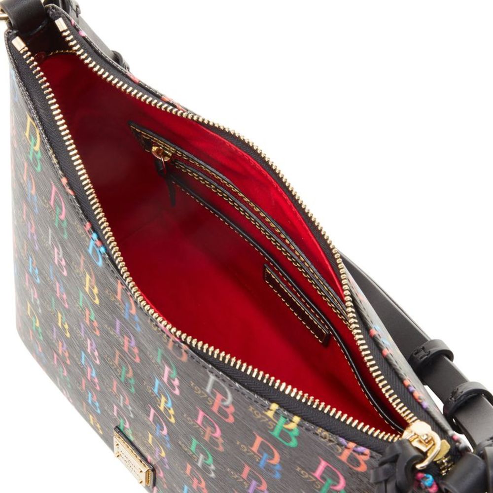 Dooney & Bourke DB75 Multi Hobo Shoulder Bag - Black - Picture 3 of 4